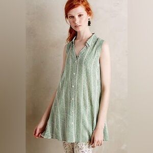 Anthropologie Percy Striped Tunic